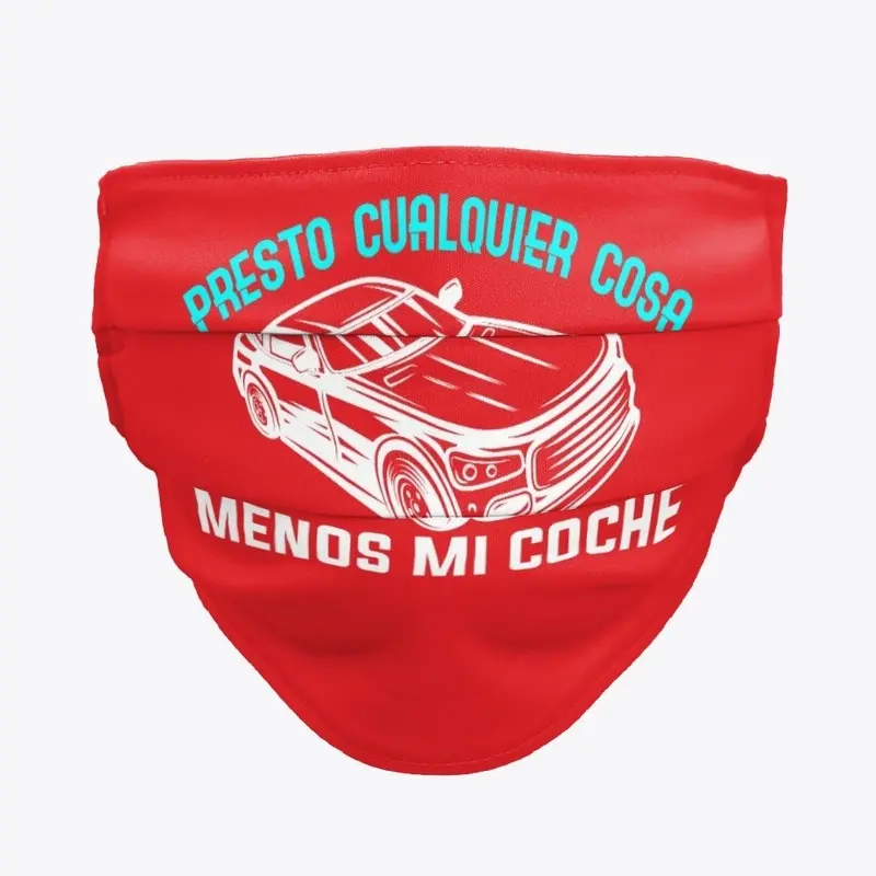 Face Mask Spanish Cars Carros